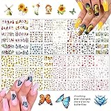 🌺 【Material Seguro】: Las calcomanías de estilos variados están hechas de papel de calidad alta, sin mal olor ni tóxicas, por lo tanto que usted puede decorar a sus uñas con los adornos de uñas sin problema. ( incluidas las niñas )