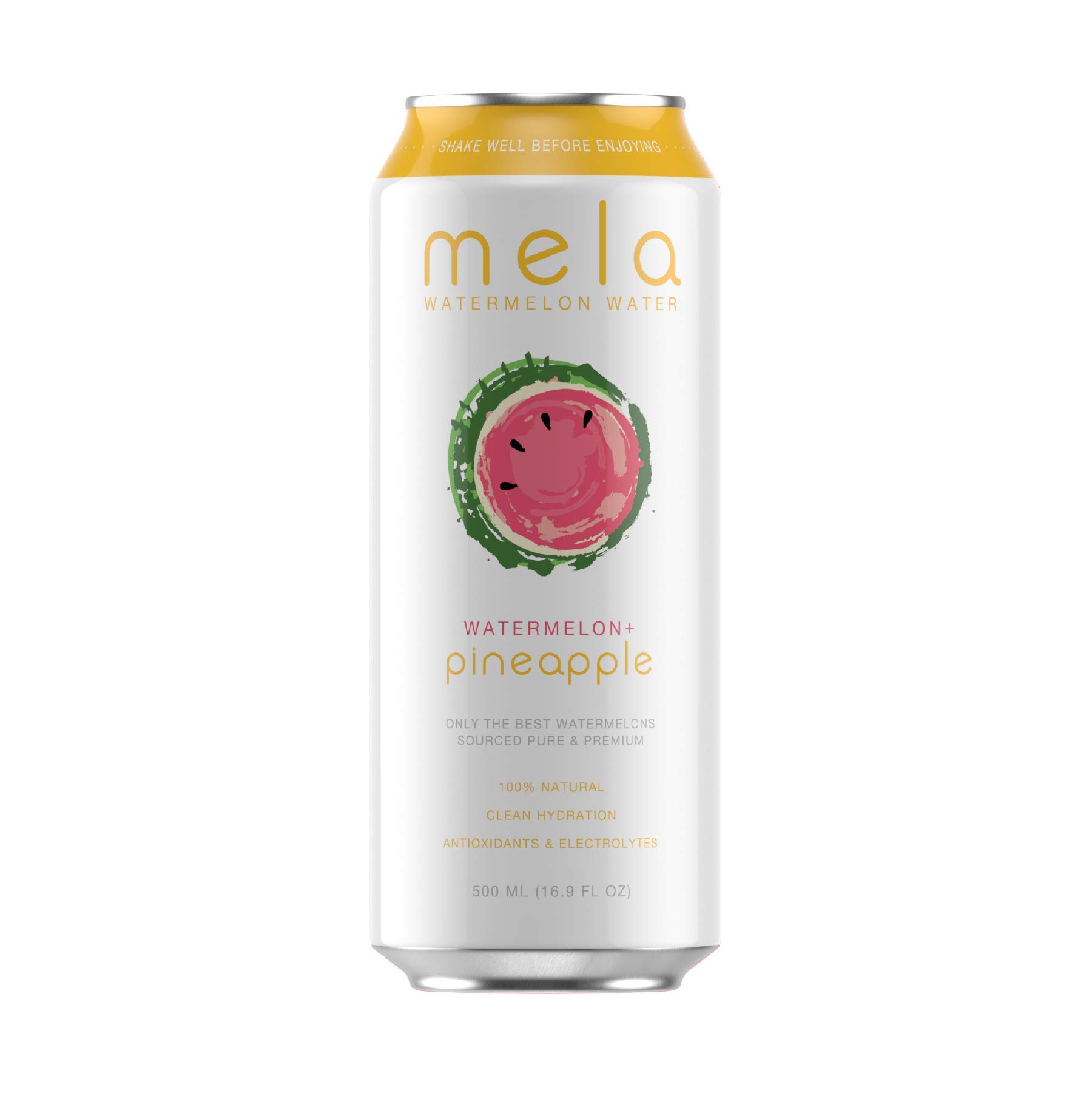 Mela Watermelon Water - Watermelon + Pineapple | 12 Pack | 100% Natural Watermelon Juice + Pineapple