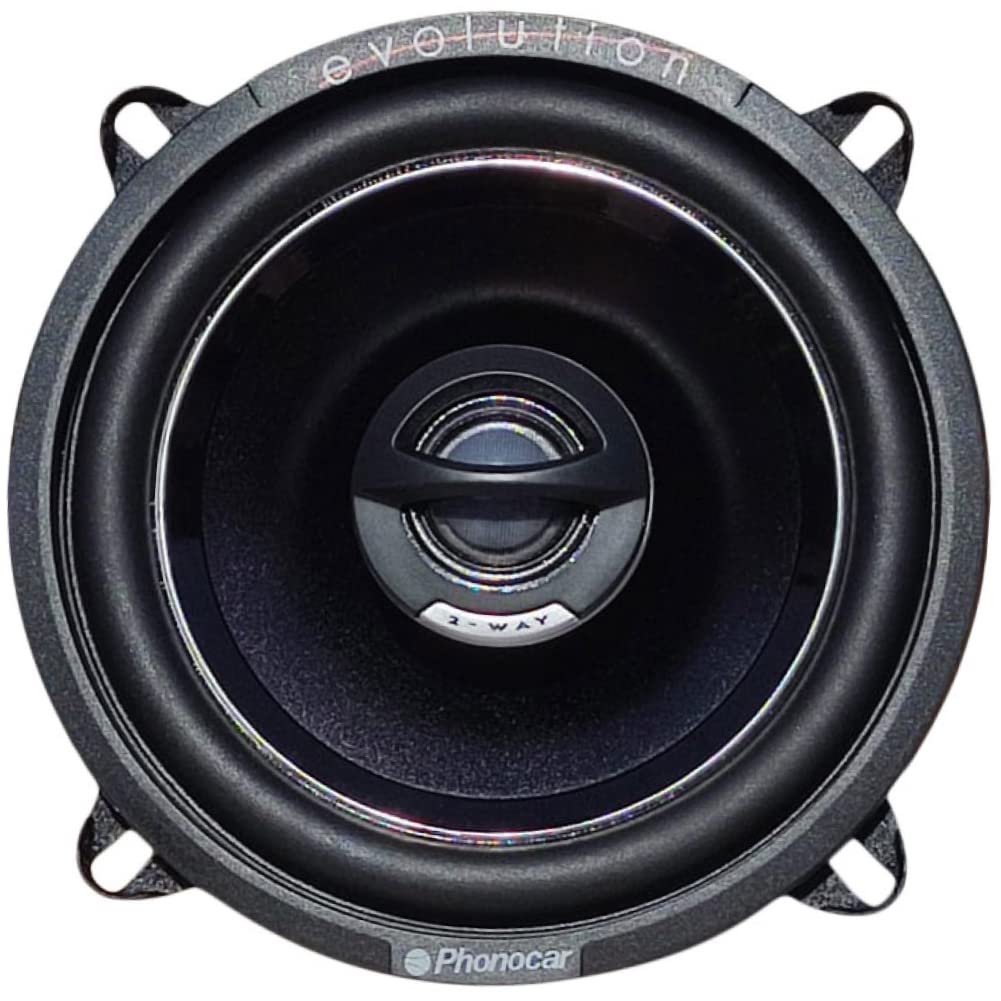 2 ALTOPARLANTI PHONOCAR EVOLUTION 02613 coassiali 2 vie da 13 cm 130 mm 5,25" di diametro da 40 watt rms 100 watt max 4 ohm 92 db, a coppia + 3 sticker omaggio