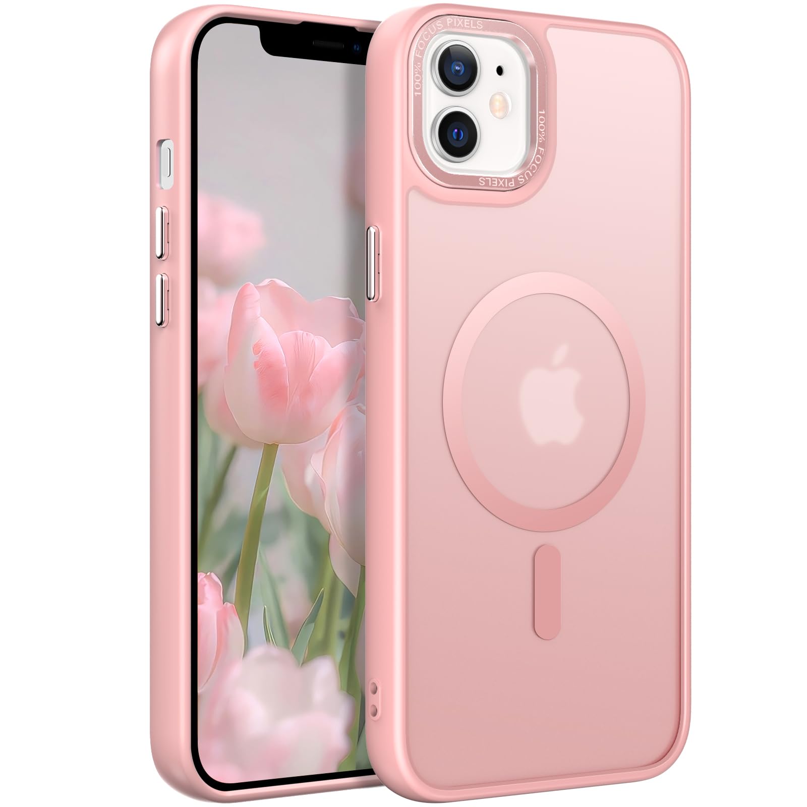 CHAOFEnG Magnetic Designed for iPhone 12 Case [Military-Grade Drop Tested] [Compatible with Magnet] Slim Frosted Case for iPhone 12 Case Phone Case (