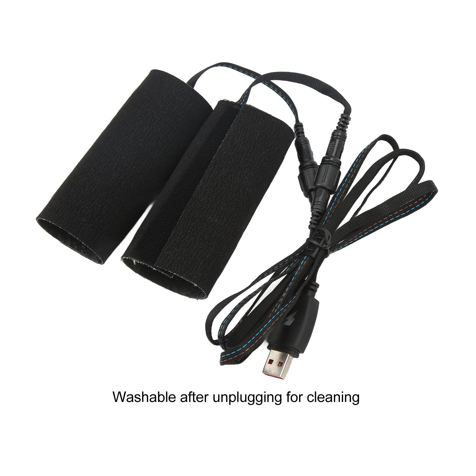 Almohadillas de Agarre Calefactadas para Motocicleta, IP67 a Prueba de Agua DC 5V 2 Uds Manillar de Calefacción Eléctrica Enchufe de Puerto USB en 3 Temperatura Regulable para Ciclismo