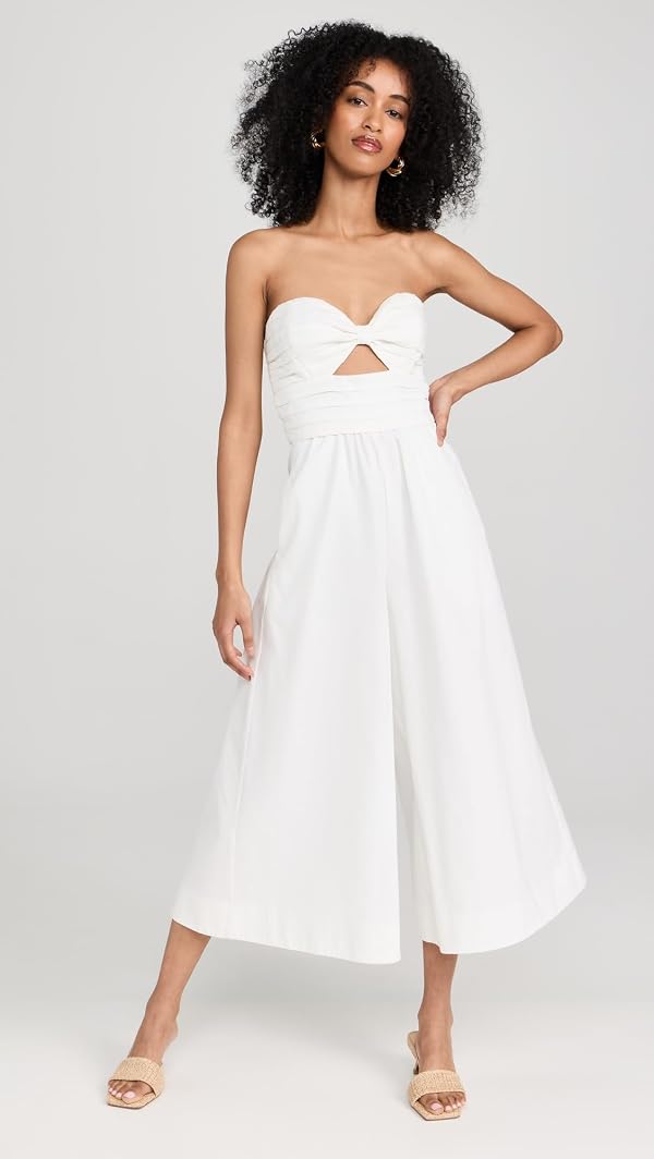 AMUR Women's Lulee Jumpsuit, Off-White, 0 by AMUR - Image 5