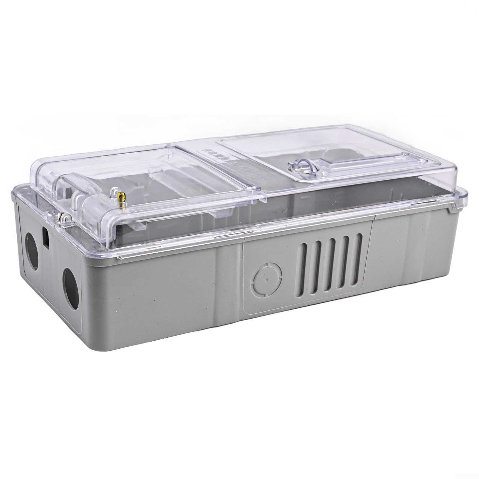 Caja de contador eléctrico monofásico con capacidad de 6 circuitos de rendimiento mejorado en un diseño resistente a la intemperie (A)