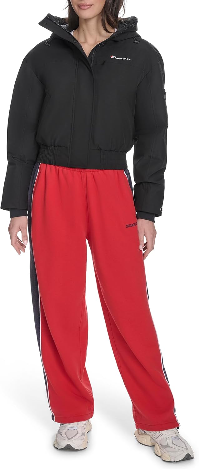 Champion womens Cropped Hooded Ski Bomber - Image 2