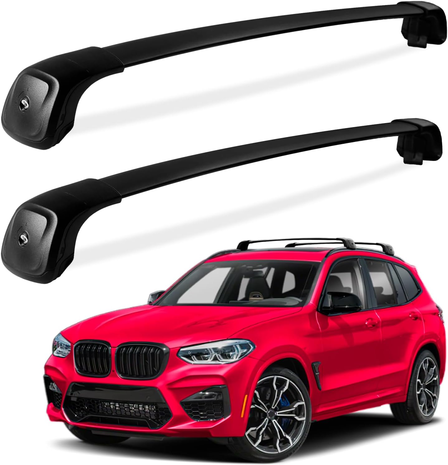 Wonderdriver Max Loading 220lbs Roof Rack Cross Bars for