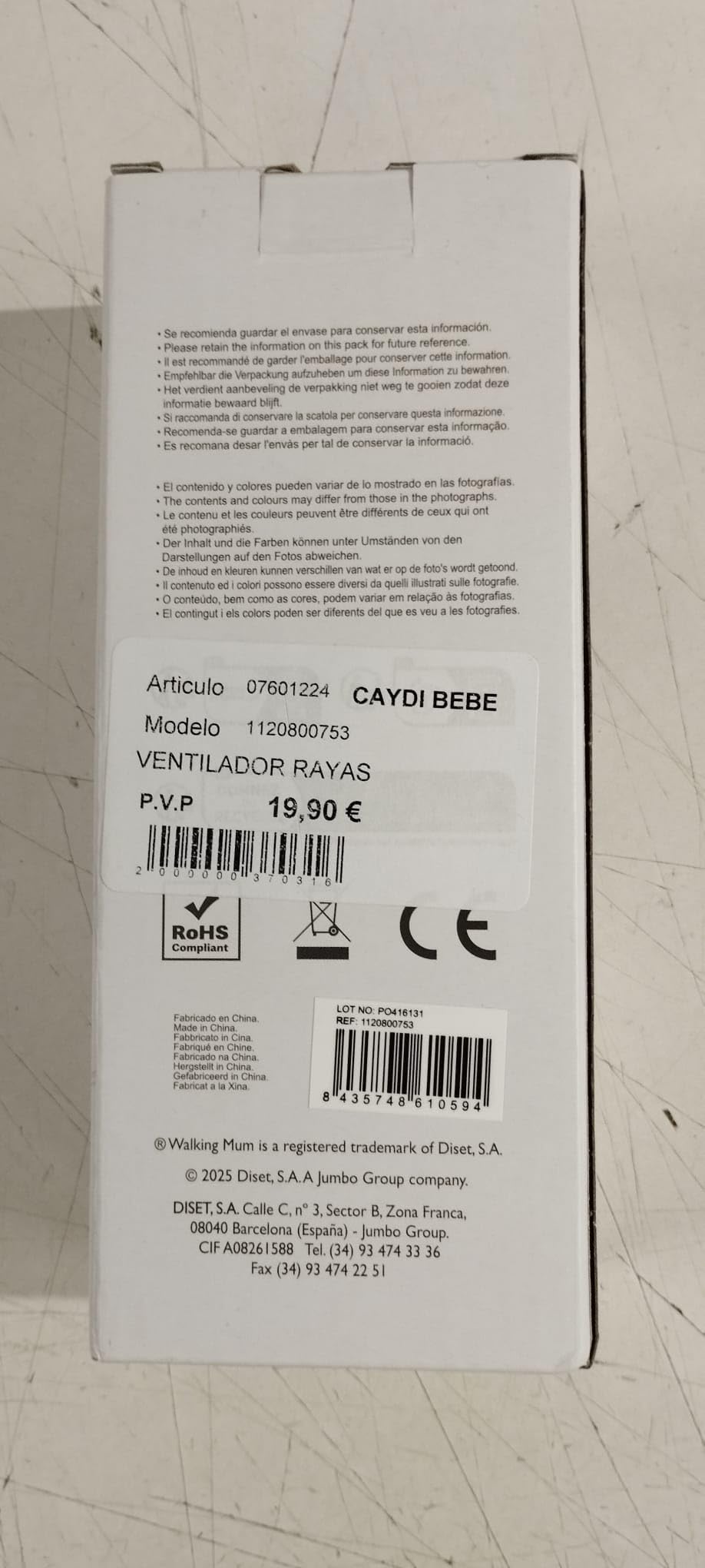 Walking Mum Ventilador cochecito Summer (Pistacho)