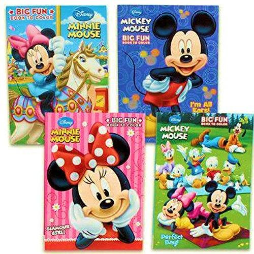 Disney's Mickey Mouse & Minnie Mouse Plus Friends Activity And Coloring Book (Set Of 4) By Bendon Publishing #TOP2
