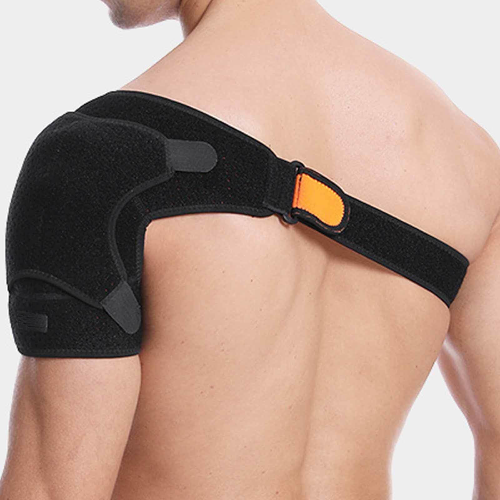 Schulterstütze - Schulter-Wegfahrsperre für Gerissene Rotatorenmanschette, AC-Gelenk-Schmerzlinderung, Luxation – Verstellbar, Passend für Männer, Frauen – Schwarz – Einheitsgröße