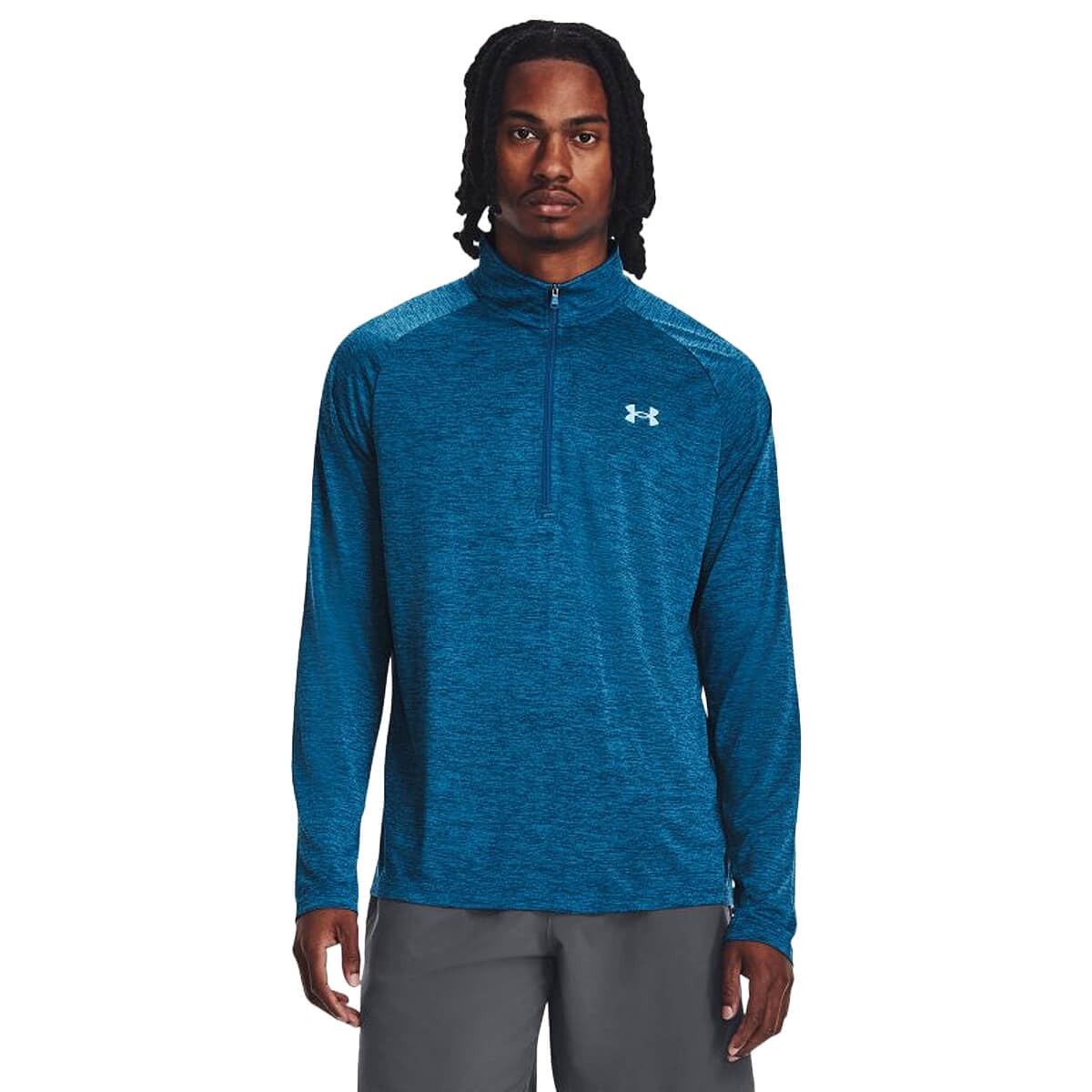Under Armour Men's Tech 2.0 ½ Zip, (426) Varsity Blue / / Blizzard, Large