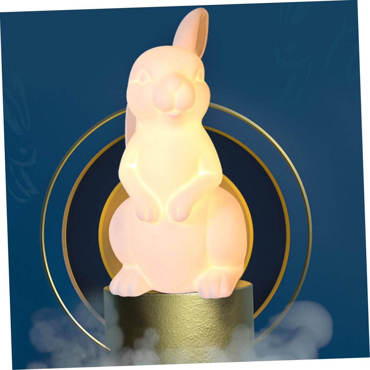 Gadpiparty 1pc Shaped Table Lamp Indoor Night Light for Bedroom Decor Cute Bunny Design Warm Glow Touch Control for Nursery Desk Use