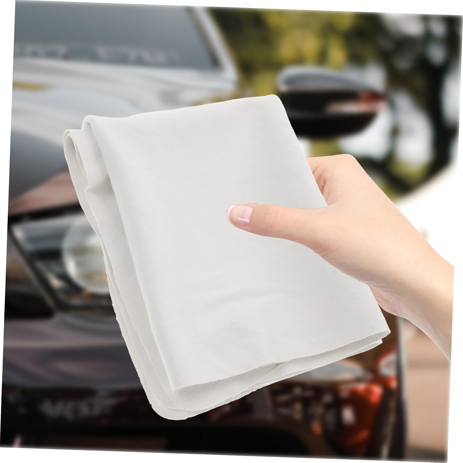 Ultra Absorbent Towel Thick Soft Drying Cloth for Car Wash and Interior Cleaning Multipurpose Car Care Tool Natural Suede for Quick Drying