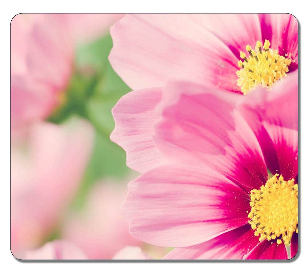Large Mouse Mat 12 87x11 02x0 15 IN - Gaming Mouse Pad - Personalized Cosmos Flowers Natural Eco