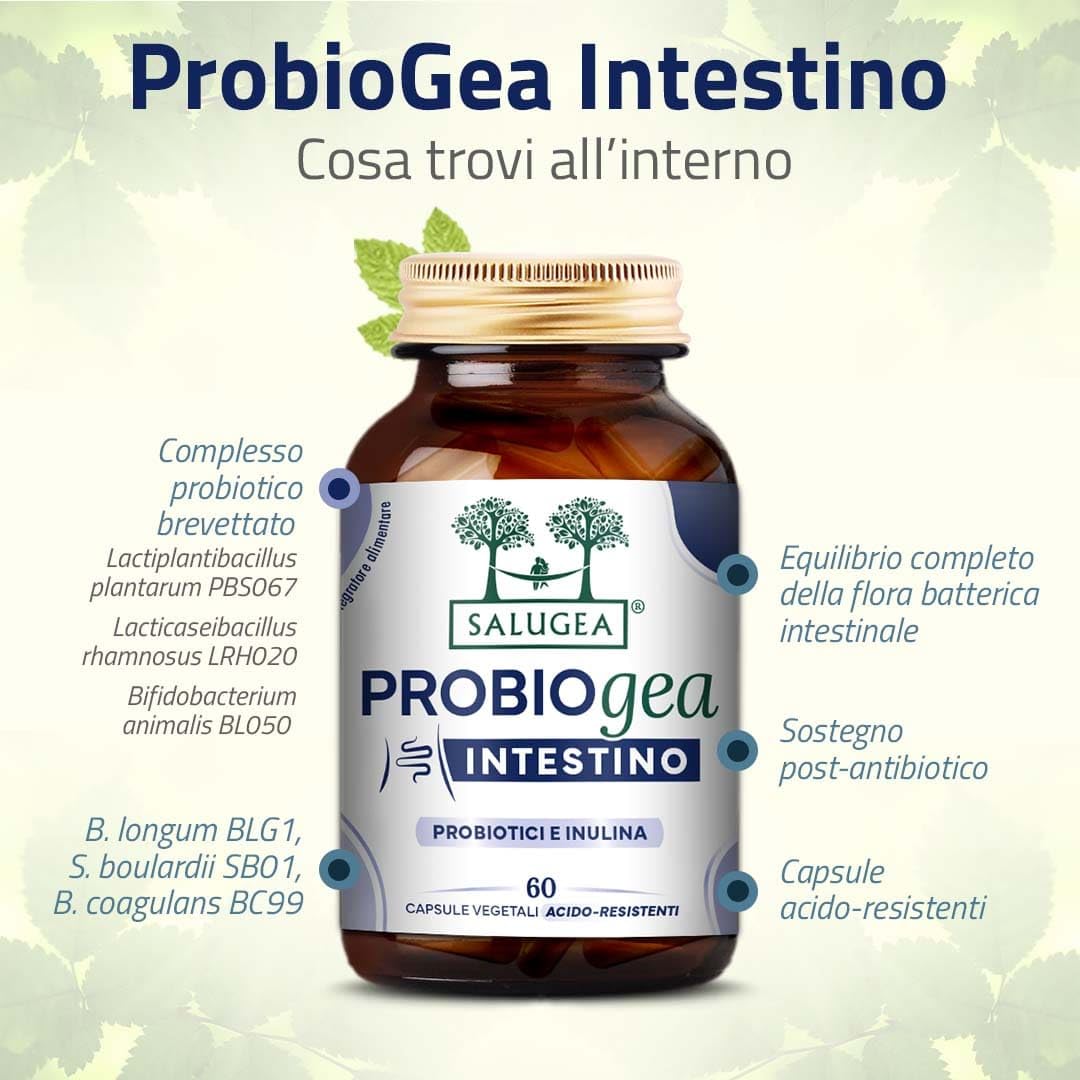 ProbioGea Intestino Salugea - 60 capsule - Probiotico per l’intestino