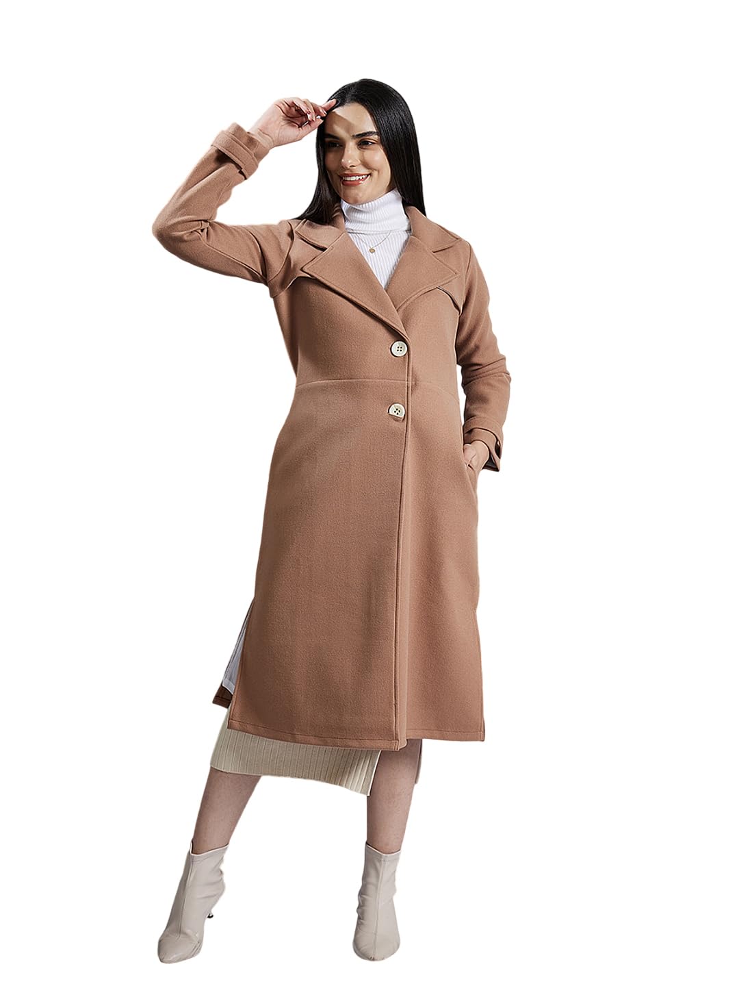 poshbery Brown Wollen Overcoat-picture-29
