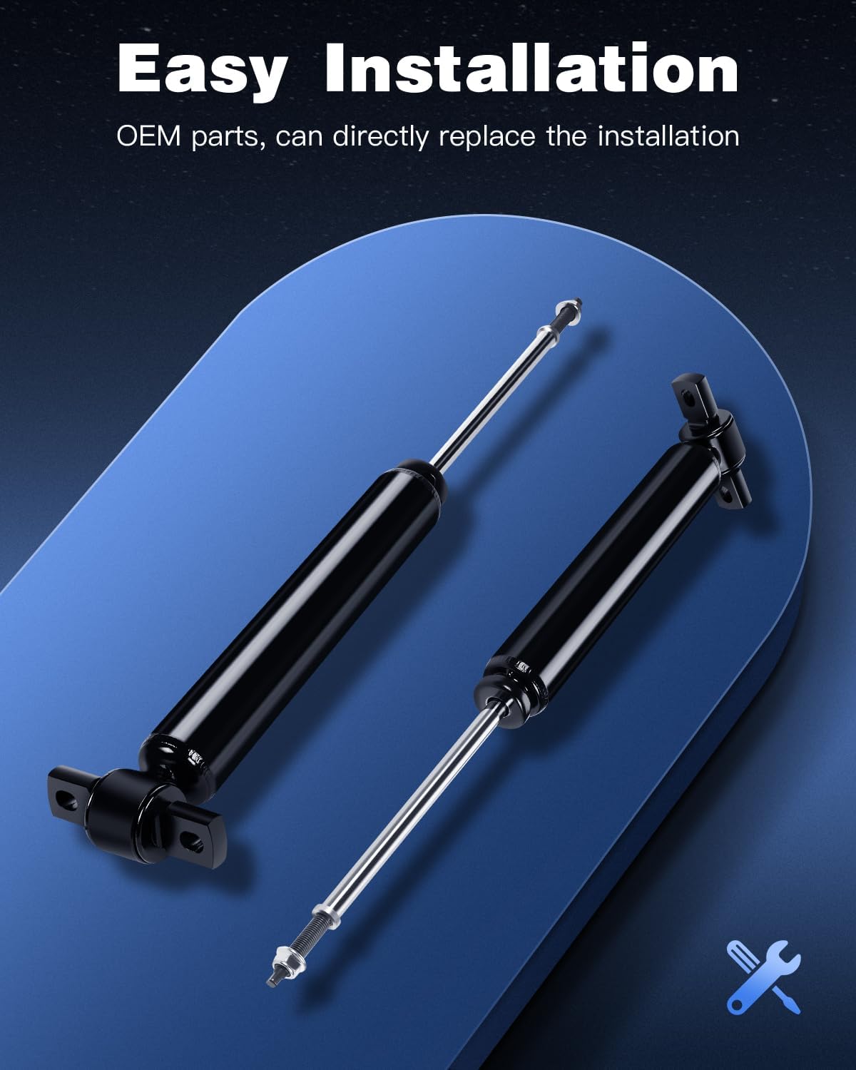 Shocks, ECCPP 2PCS Rear Auto Shock Absorber fits 2013 2014 2015 2016 for Ford Fusion with 5667