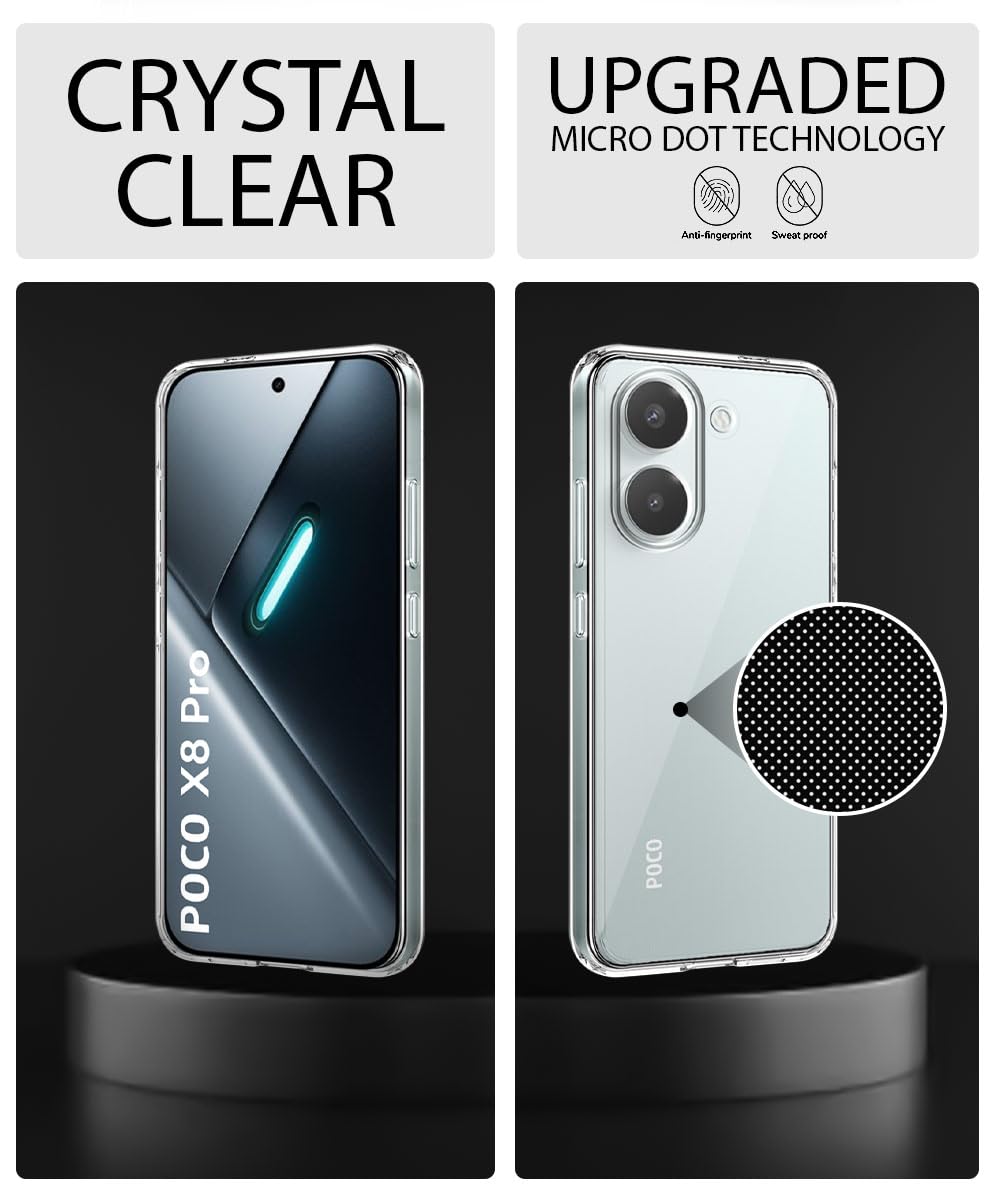 Transparent Case for Poco X8 Pro - Full Protection -3 Transparent Case for Poco X8 Pro - Full Protection -3