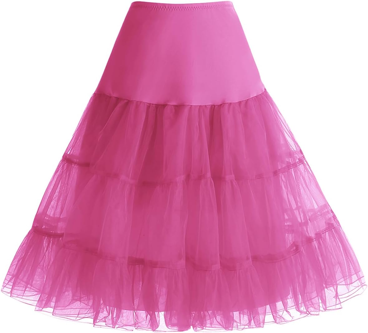 Bbonlinedress Women's 50s Petticoat Skirt Vintage Tutu Crinoline Underskirt 25"