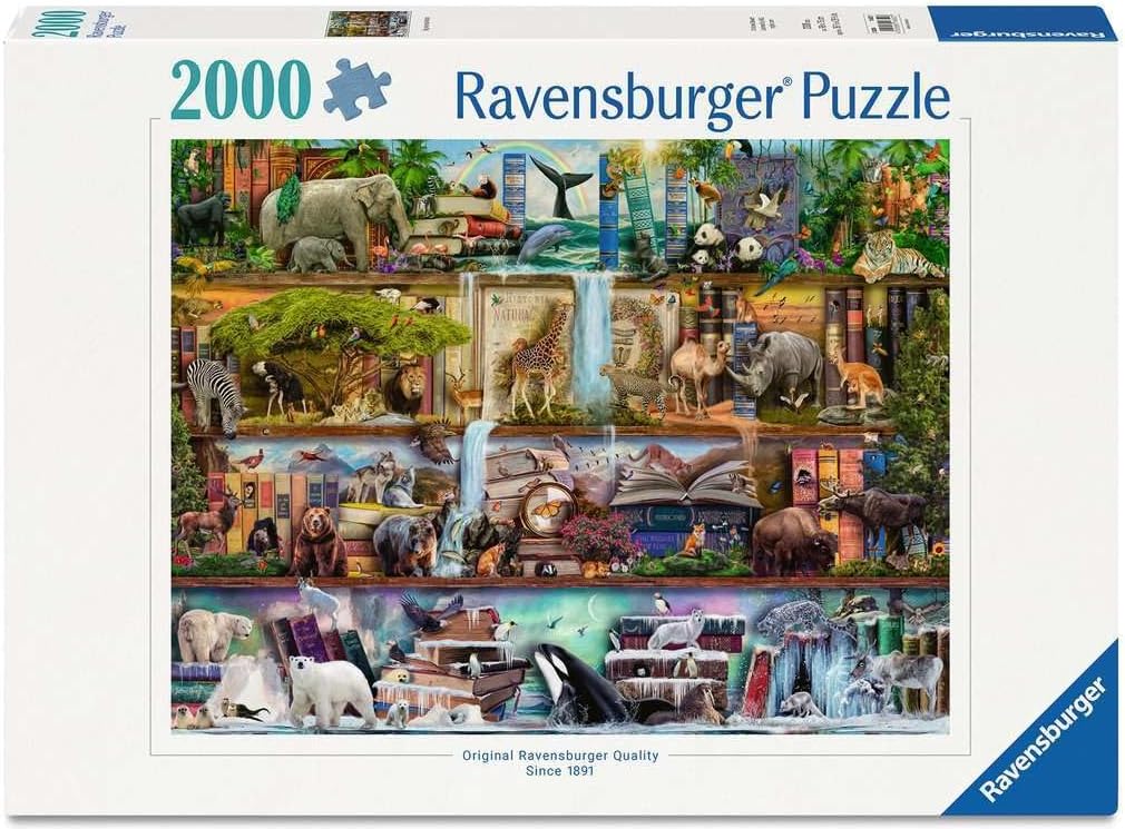 Ravensburger - Big Animal World - 2000 Piece Jigsaw Puzzle - Exciting View of The World's Apex Animals - Beautiful Imagery - Frameable - Premium Quality - Ideal Gift - Puzzles for Adults