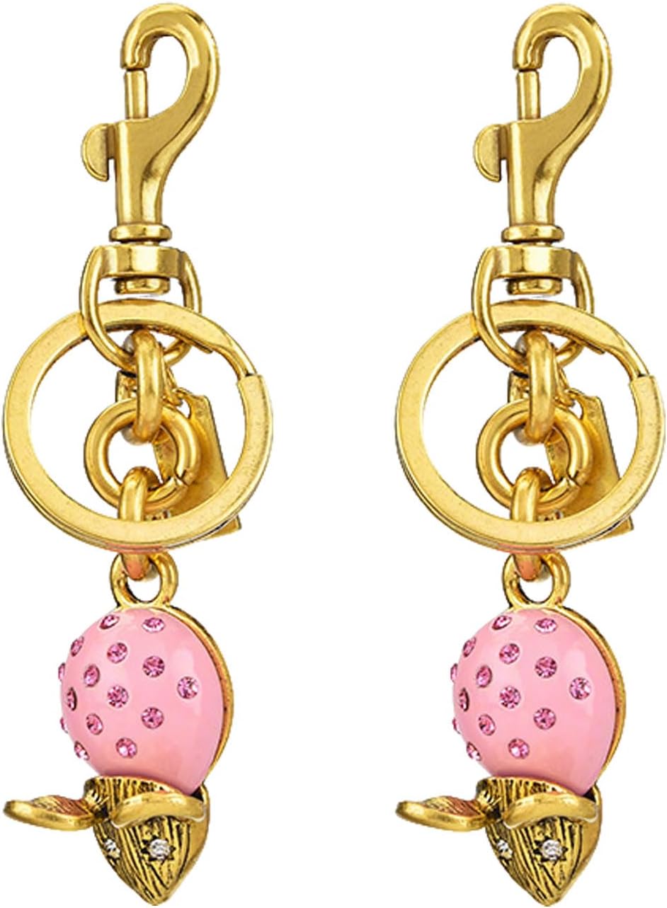 Cute Gold Mouse Keychain Car Key Chain Bag Purse Charm Bag Charms For Tote Bags Accessories For Women