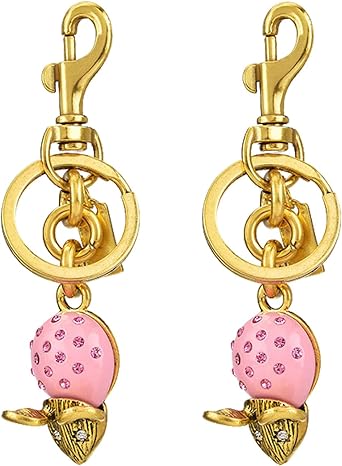 Cute Gold Mouse Keychain Car Key Chain Bag Purse Charm Bag Charms For Tote Bags Accessories For Women
