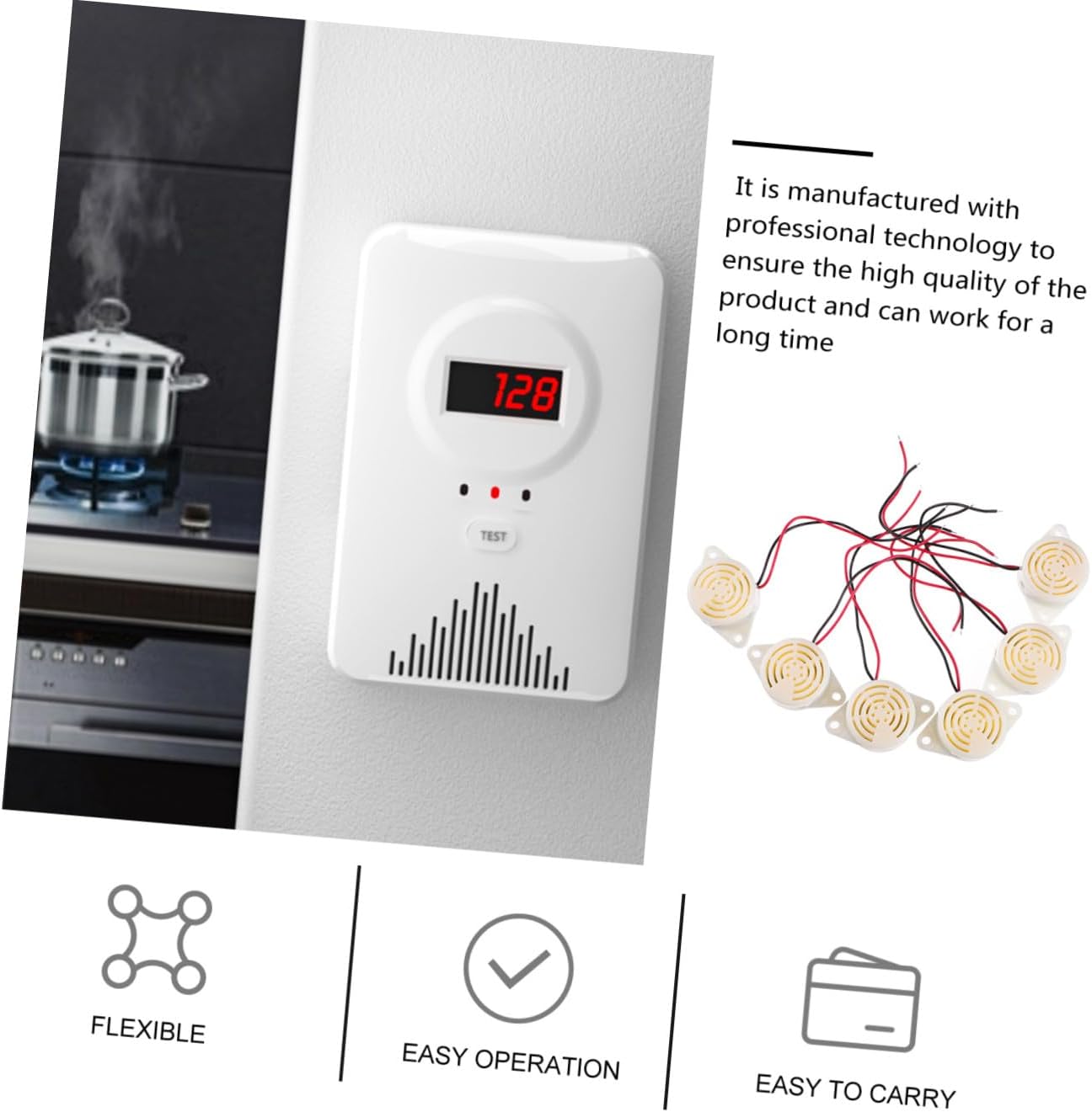 Ciieeo 3sets 6pcs Piezo Alarm Continuous Sound Beeper for Compatible with Computers Printers Alarms and Automotive Applications Dc 6pcs*3