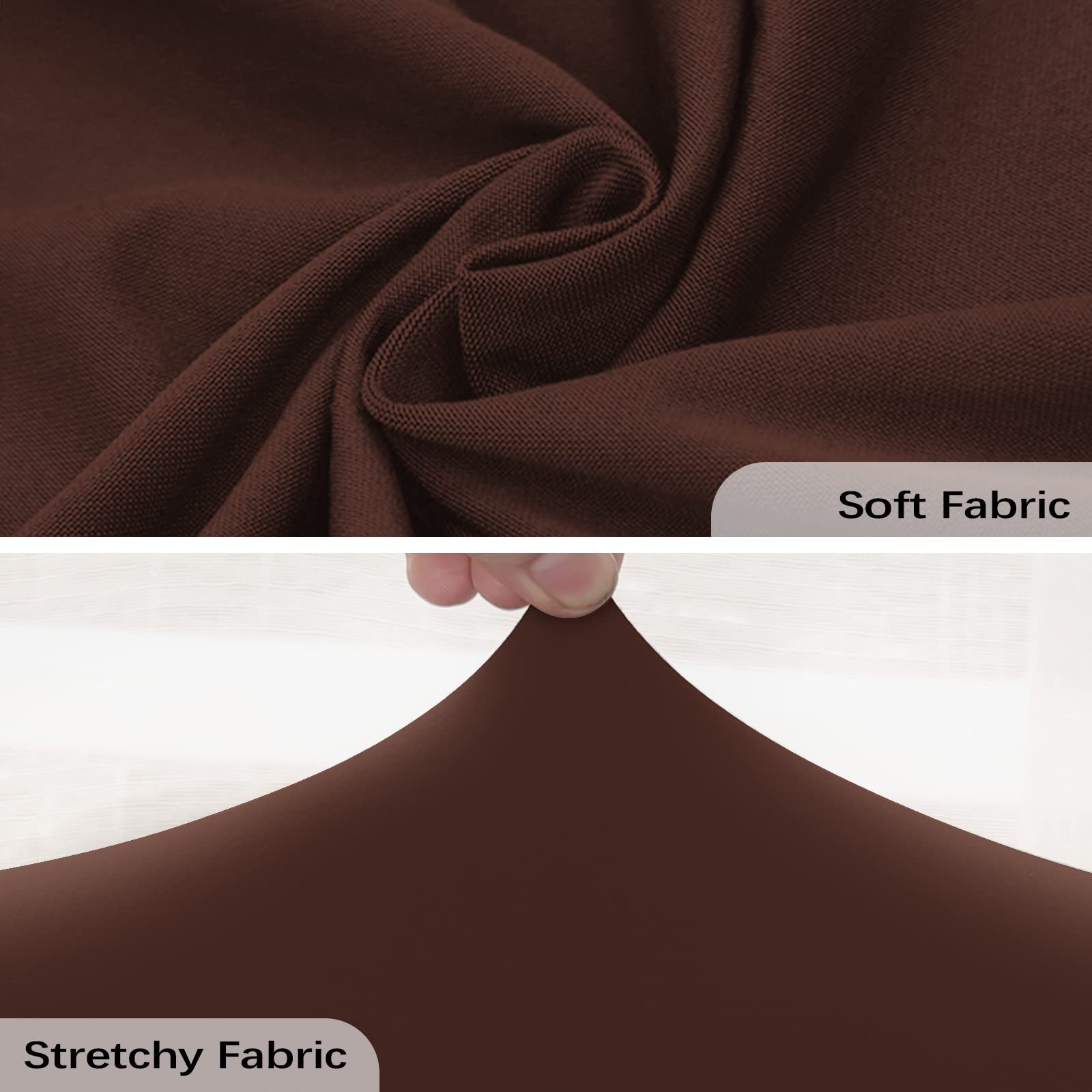 FIGOOO Copripoltrona Relax Reclinabile Copripoltrona 1 Posto Elasticizzato Relax Universale con Tasche 4-Pezzi Fodere per Poltrona Relax Lavabile Rimovibile Coprisedile Chivas,Marrone Scuro