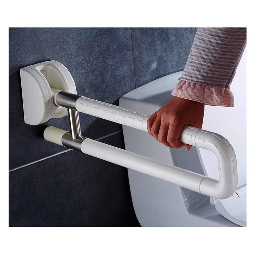 Buy Folding Handicap Grab Bars Rails Toilet Handrails, Fold Down Grab Bar for Toilet, 24Inch