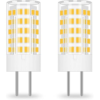 GY6.35 LED 12 V Replacement GY6.35 Halogen 40 W 50 W Warm White Bipin Socket 4 W Power Saving Low Voltage Lamp Small Bulb G6.35 Pin Base LED Not Dimmable Pack of 2