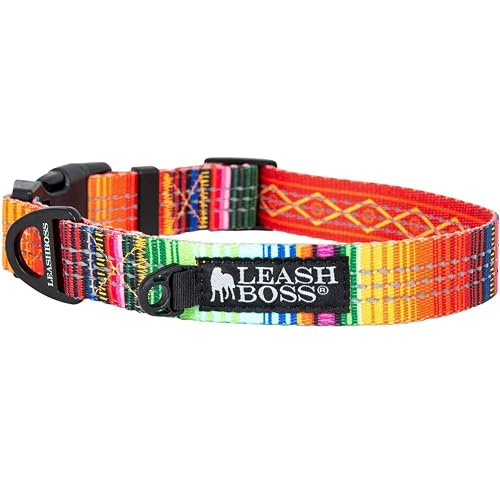 Leashboss, Collar para Perros Patterned Reflective