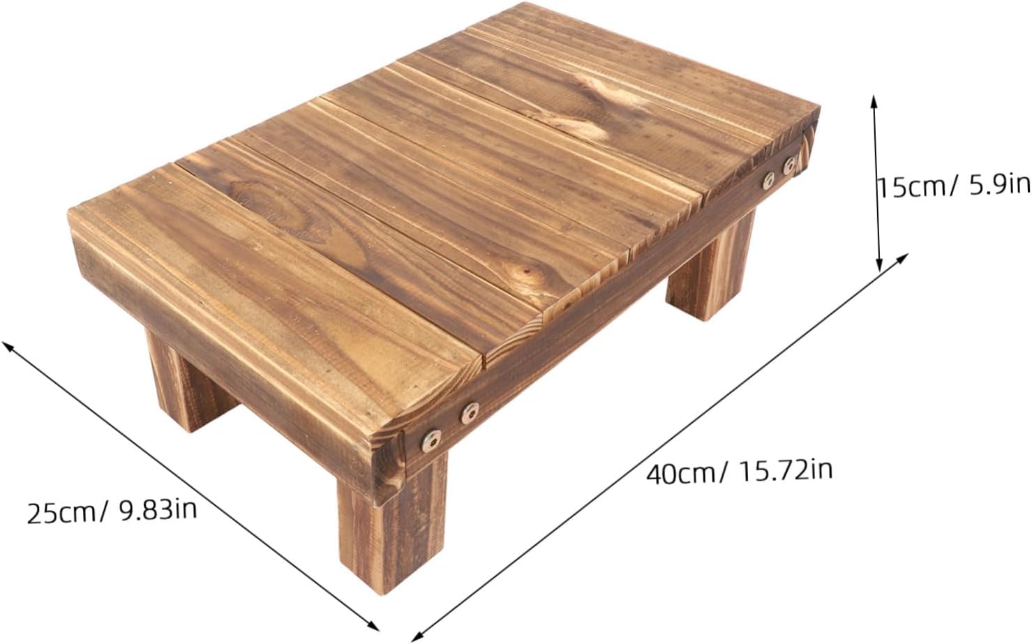 VICASKY Wooden Plant Stand for Use Rack for Windowsill Balcony Patio Space Saving Design with Rustic Style for Home Decoration