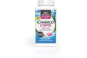 Charcocaps Charcoal Tablets: Accelerated Gas Relief and Detoxification
