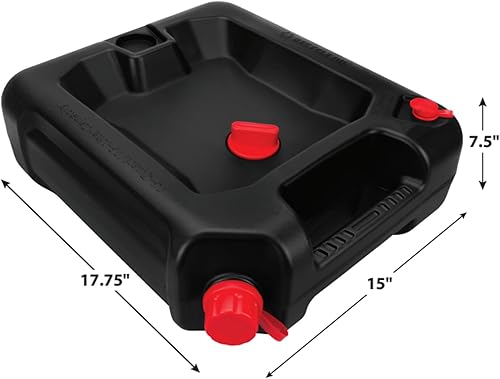 Vista 42 de Performance Tool W4072 Bandeja de drenaje de aceite portátil extra grande de 7.5 galones, (28.4 L)