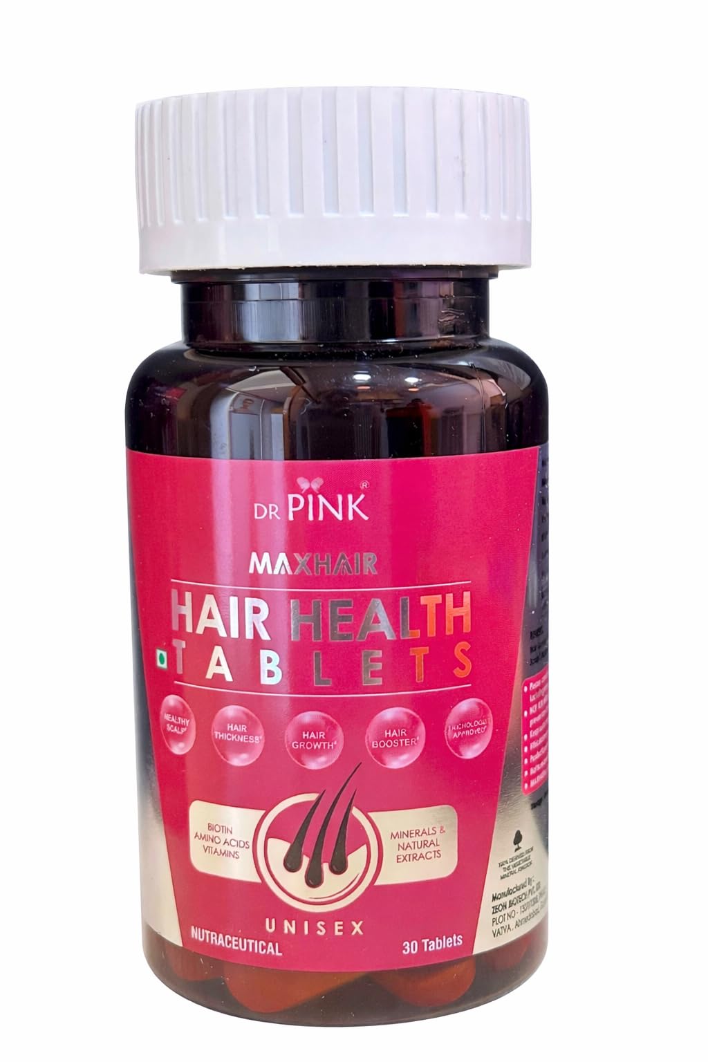 Maxhair Tablets, Daily Nutritional Supplement with Pumpkin Seed Extracts, 30 Tablets