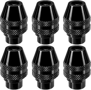 6 Pcs 4486 Keyless Chuck Rotary Tools, Multi Quick Change Universal Rotary Tool Mini Cordless Chuck for Rotary Tools 3000 4000 7700 8200
