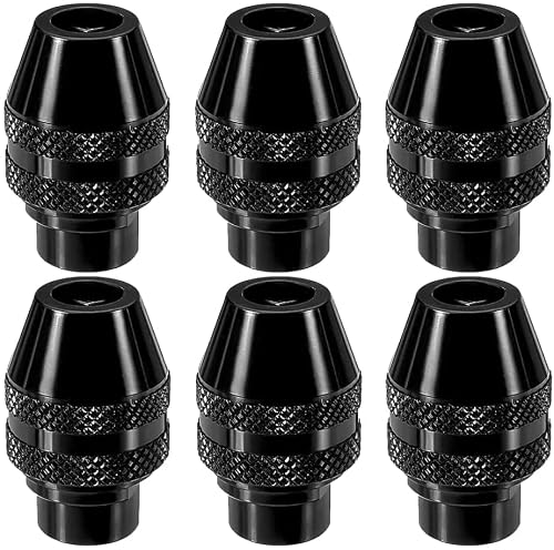 Bestgle 6 Pcs 4486 Keyless Chuck Rotary Tools, Multi Quick Change Universal Rotary Tool Mini Cordless Chuck for Rotary Tools 3000 4000 7700 8200