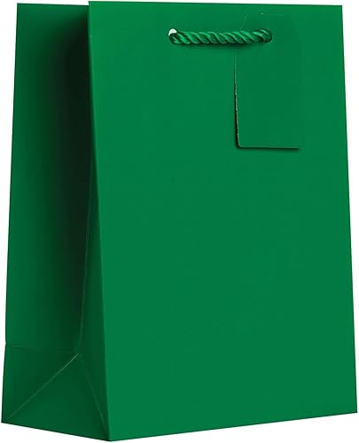 JILLSON & ROBERTS Bolsas de regalo medianas, verde mate (60 piezas)