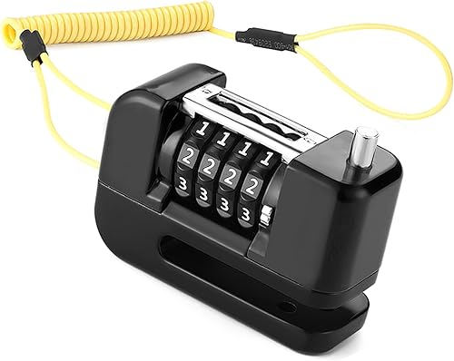 Miniatura 6 de Bicycles Disc Brake Antitheft Portable High Security Bicycles Locks 4-Digit Combination Light Weight Outdoor Cycling Disc