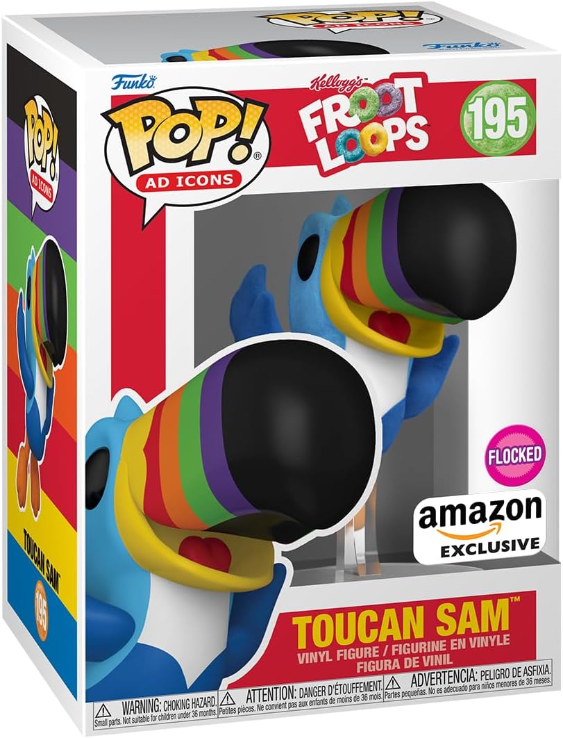 Funko POP! Ad Icons: Kelloggs - Toucan Sam Flying - Flocked - Collectable Vinyl Figure - Gift Idea - Official Merchandise - for Kids & Adults - Ad Icons Fans