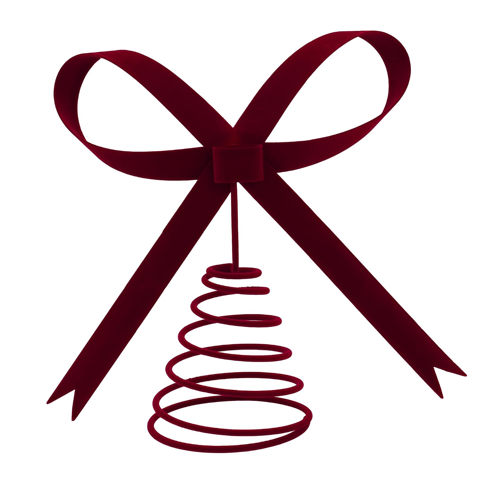 Flocking Bow Tree Toppers Christmas Decoration Valentine ' s Day Party Decorations and Home Celebration Lover Party Decorations