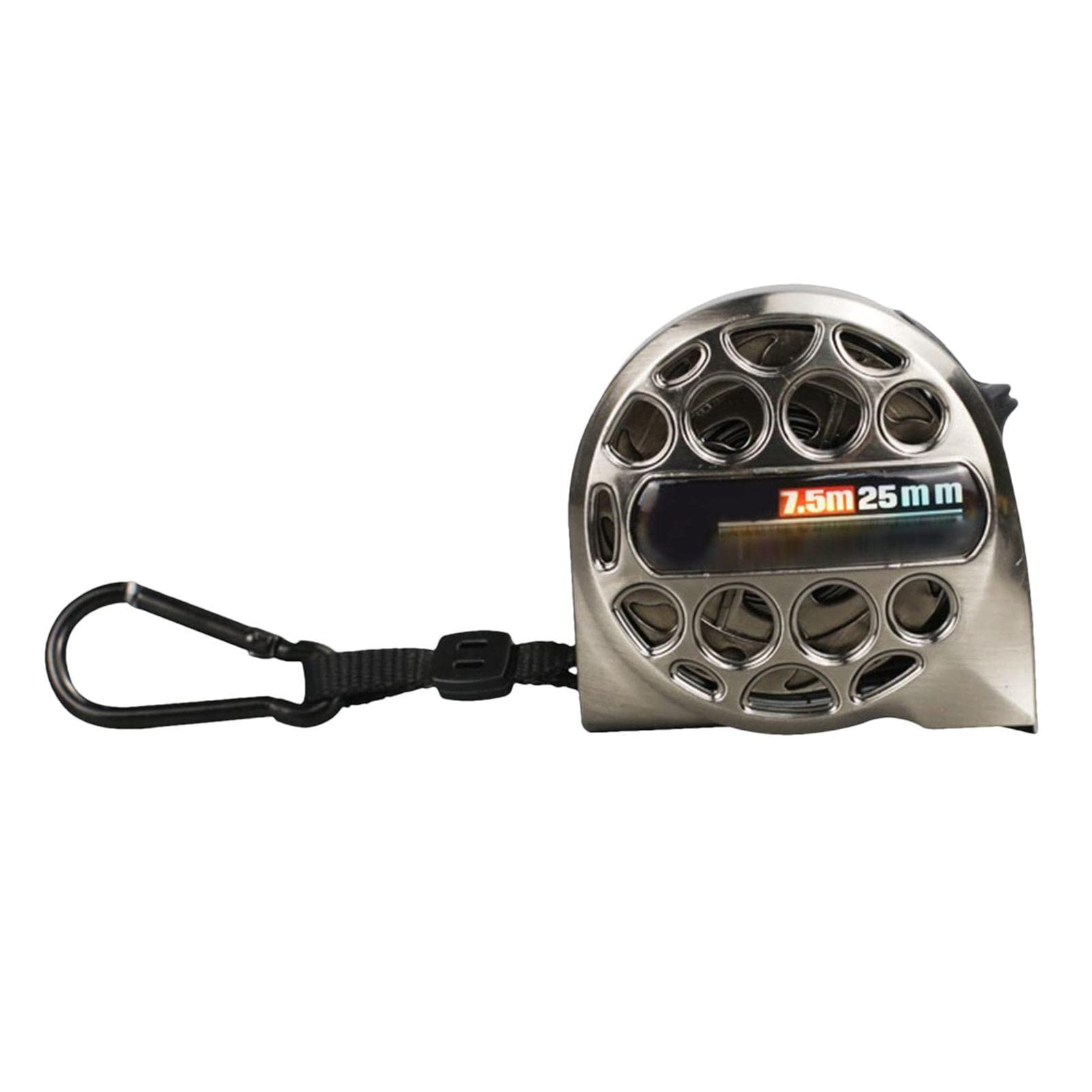 - Cinta métrica Impermeable de Acero Inoxidable, 7,5 m x 25 mm de retracción y Auto-Blocación, Cinta métrica Profesional de Alta Visibilidad para geómetros, Ingenieros y electricistas