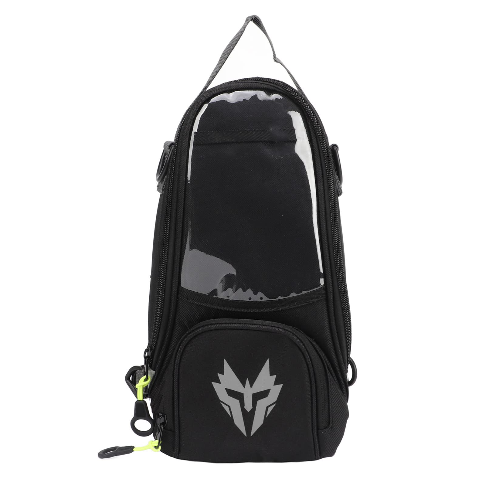 Borsa Serbatoio Magnetica per Moto Borsa Serbatoio per Carburante per Moto Tessuto Oxford Universale Capacità 4,5 Litri con Custodia per Telefono Trasparente e Copertura (GREY)