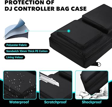 Meijunter DJ Controller Storage Case for Pioneer DDJ-SR2/SR
