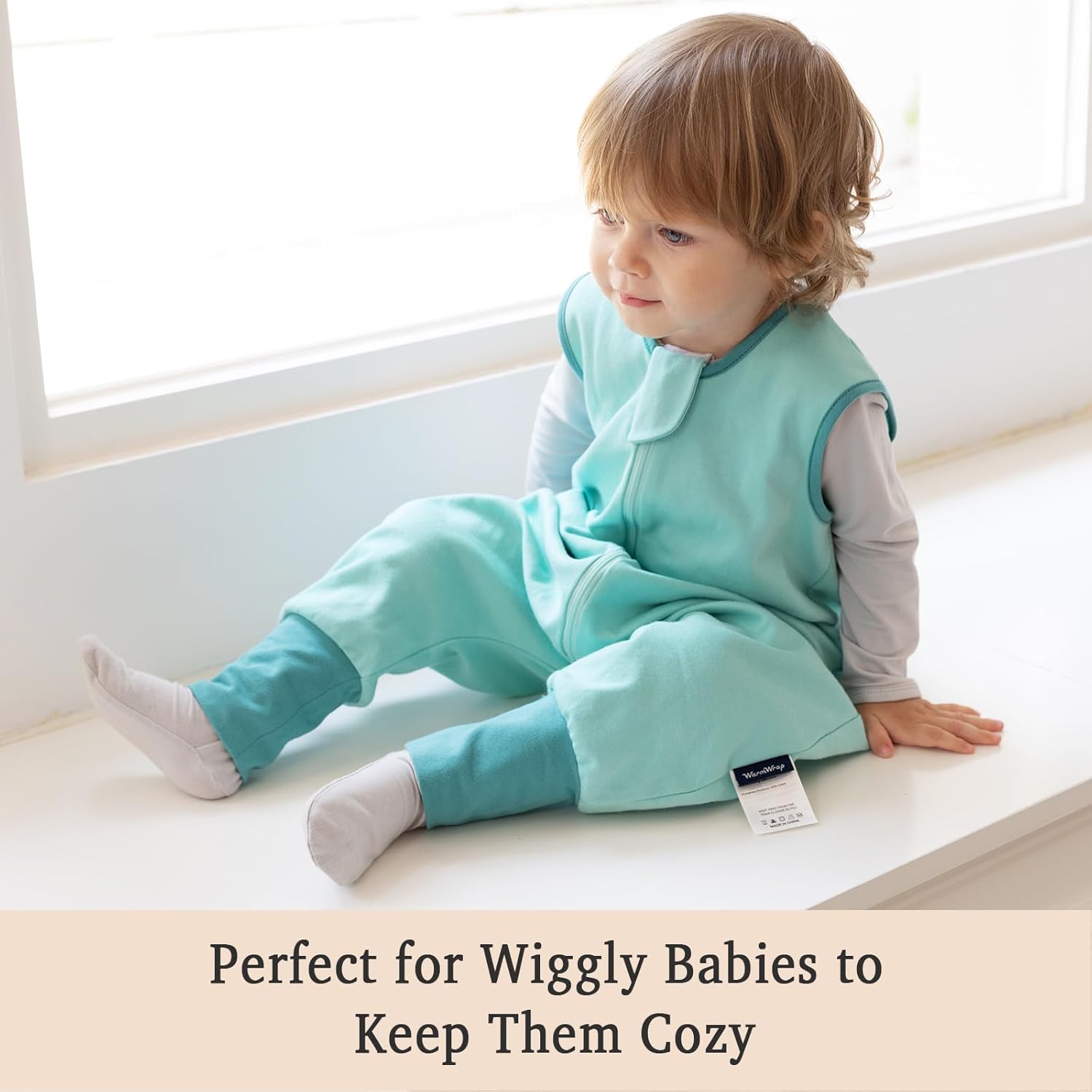 Toddler Sleep Sack with Feet 12-24 Months 100% Cotton 0.5 Tog 2t Baby Sleep Sack with Legs, 3 Pack Soft Breathable Footed Wearable Blanket with 2-Way Zipper