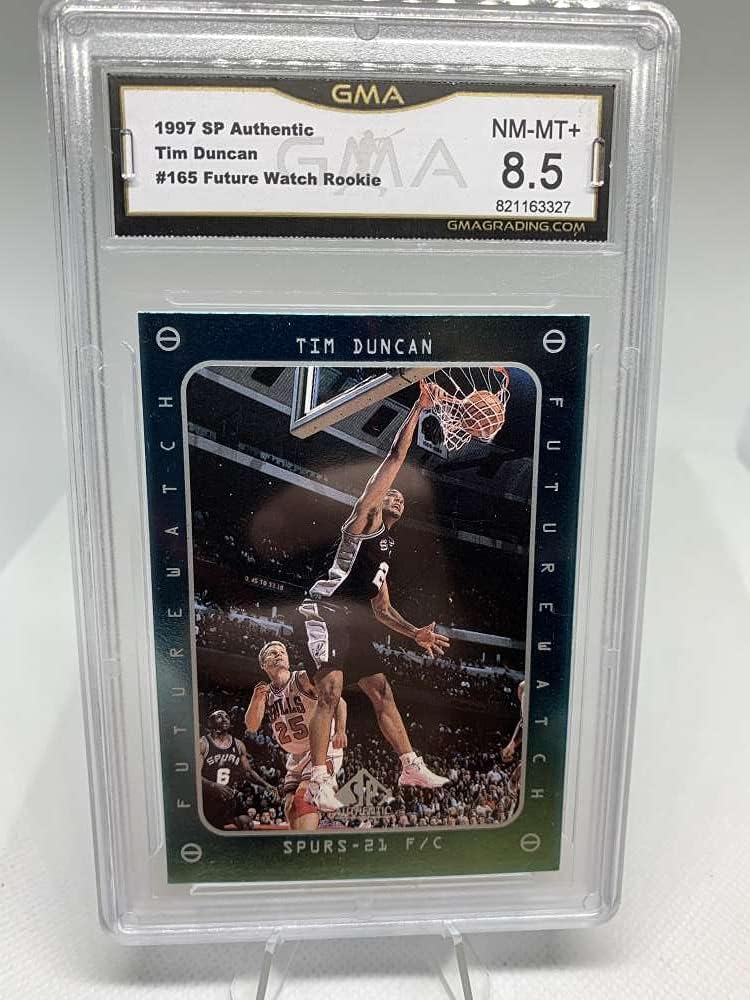 GMA Grade NM-MT+ 8.5#821163327 1997-98 SP Authentic #165 Tim Duncan San Antonio Spurs