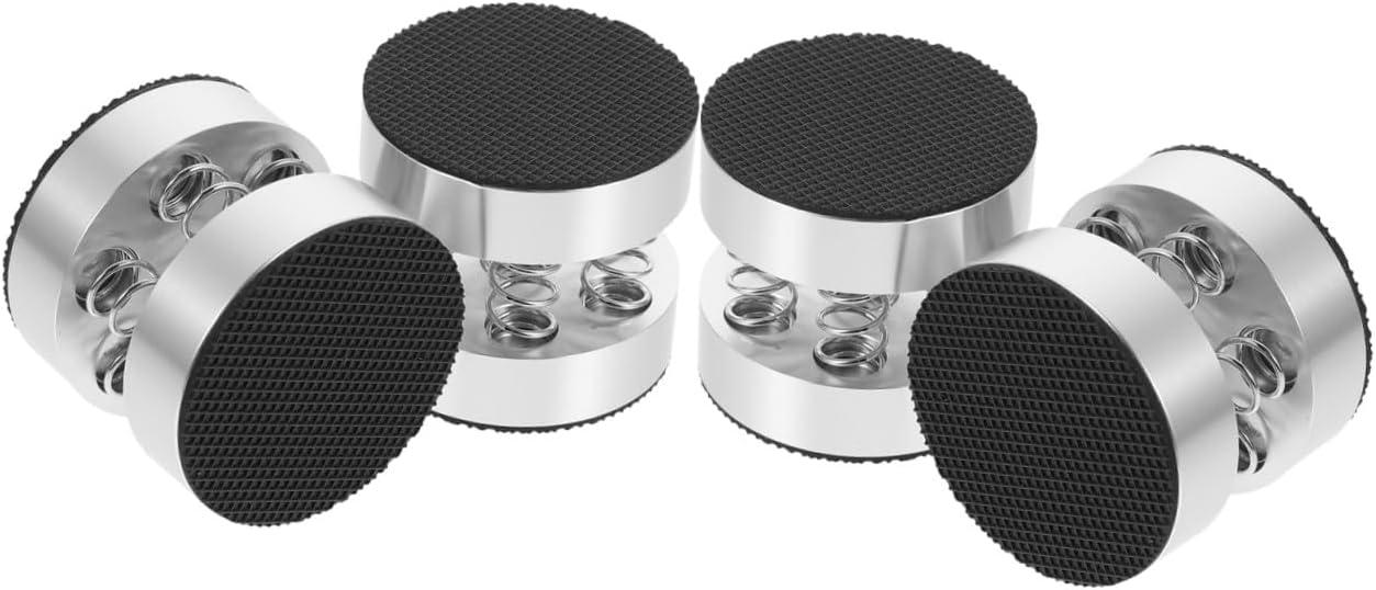 4pcs Shockproof Speaker Spring Pads Anti-Slip Vibration Absorbing Feet for Amplifiers and Easy Installation Water-Resistant Durable Aluminum Alloy Design