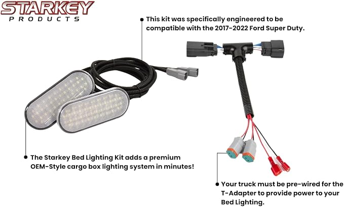 Kit de luces LED para caja de camión Ford Super Duty 2017-2022 miniatura 6