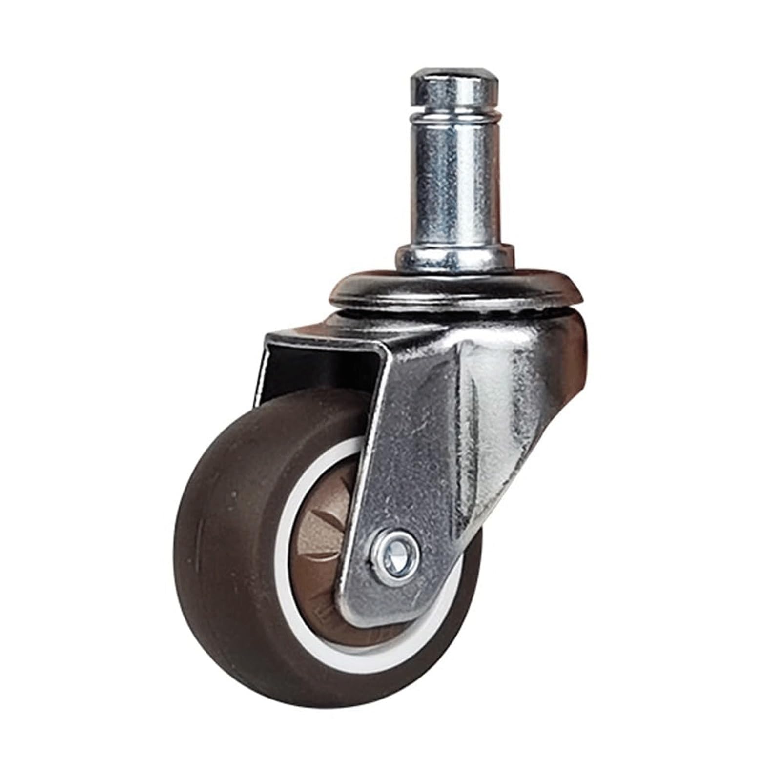 Heavy Duty Castor Silent Single Grip Ring Stem Swivel Caster Wheel,Hard PU
