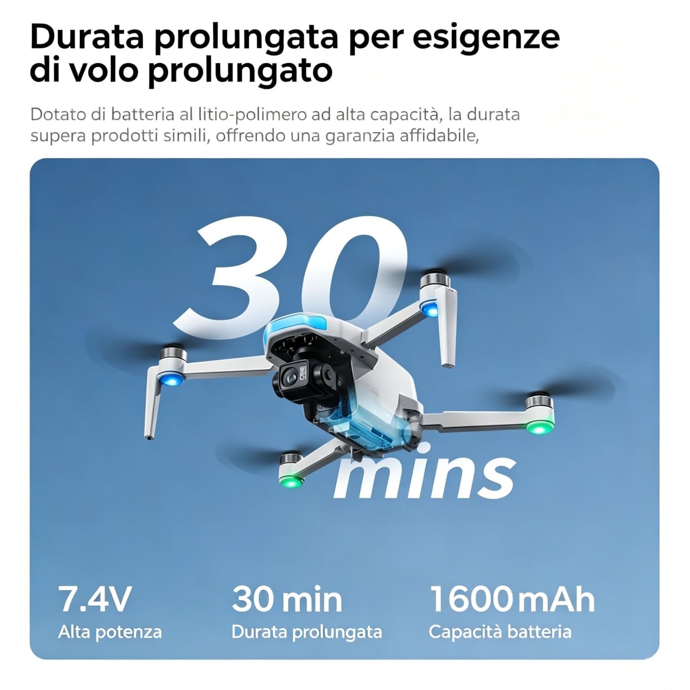 Drone GPS con Fotocamera 4K RC Quadricottero Pieghévole 5KM Trasmissione Video Volo Circa 30-40 Minuti con GPS Auto Return Follow Me Cerchio Fly per Principianti e Adulti