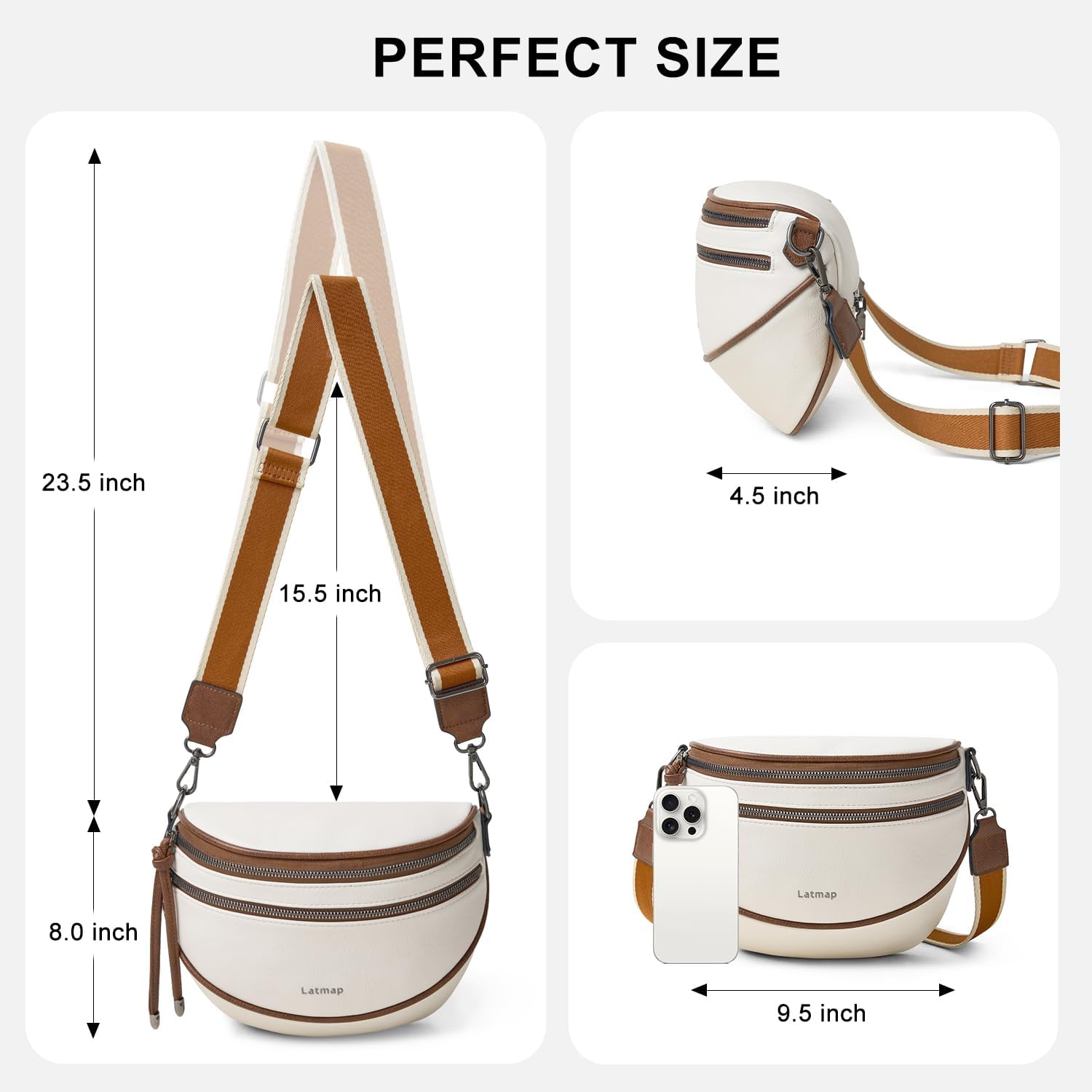 Crossbody Sling Bags For Women Bum Purses Handbags Go Free Cross Body Fanny Packs For Woman Mon Shoulder Bag Beige
