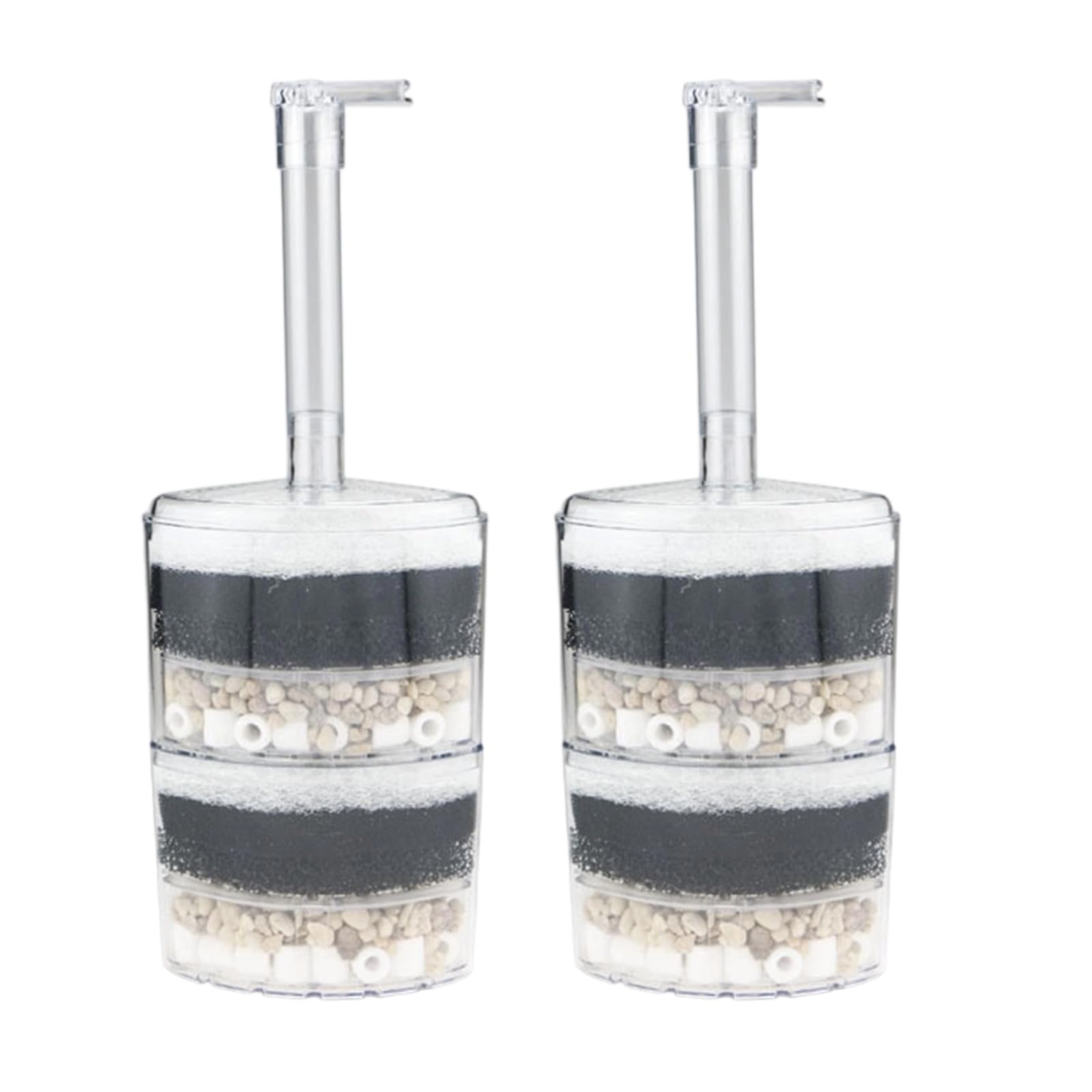 2 filtros de biofiltro de repuesto para acuario, cartucho de algodón interno, biofiltro, almohadilla de filtración mecánica